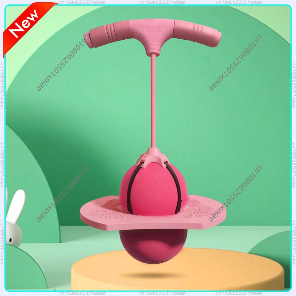 Kids Outdoor Jumping Toys - Sprungbrett mit Griff und Pumpe Hochsprung-Spielzeug