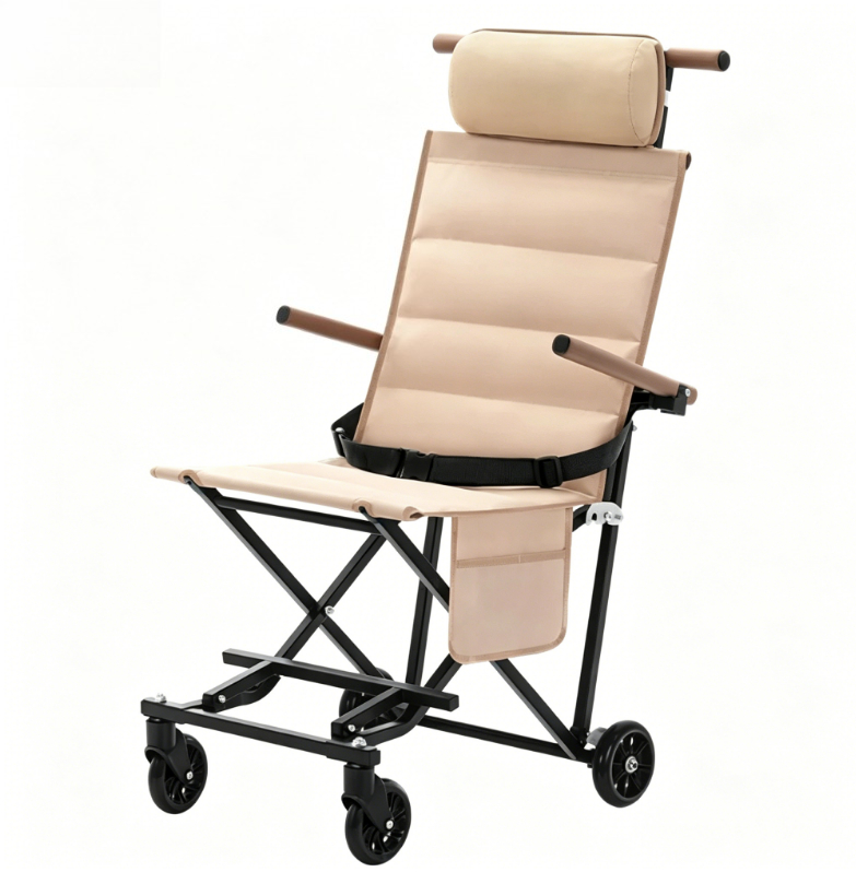 Kids Outdoor Foldable Chair - Tragbarer, faltbarer, multifunktionaler, verstellbarer Kinder-Trolley-Stuhl, hochbelastbar,