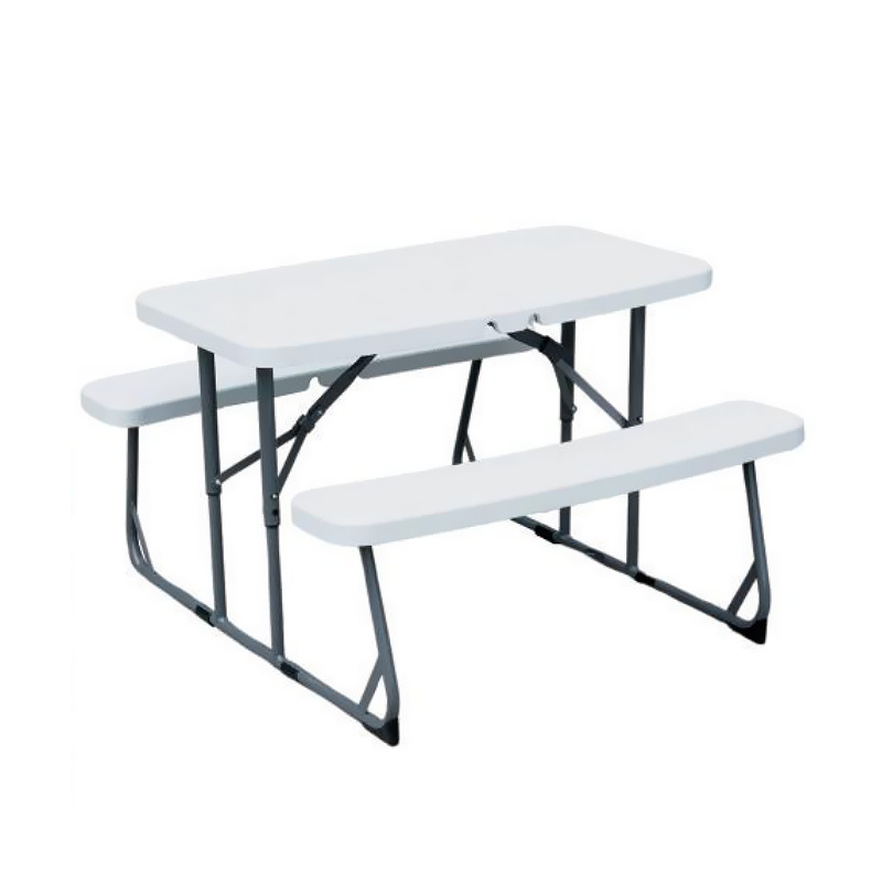 Kids Outdoor Picnic Table - Outdoor Kinder-Garten-Schul-Picknick-Camping Langlebiges Klappbares Plastik-Tisch-und-Bank-Set für