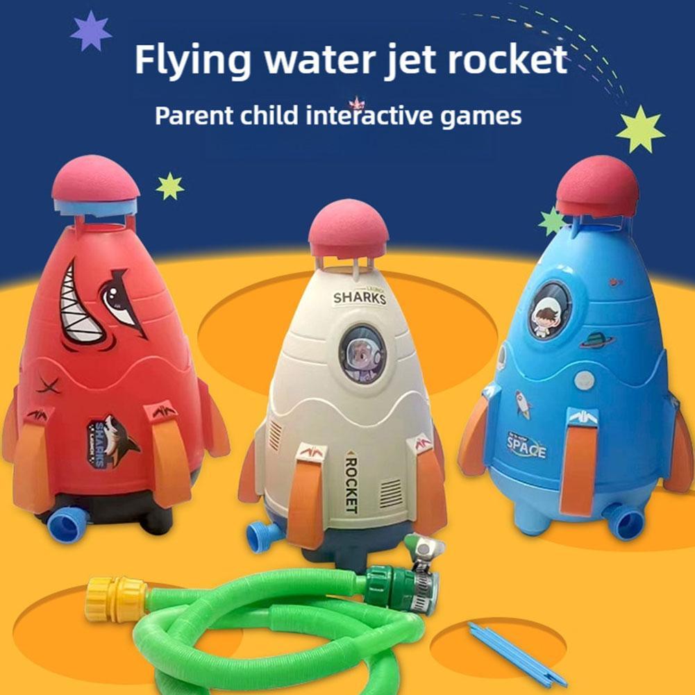 Kids Outdoor Garden - Raketenwerfer Spielzeug Rakete Wassersprinkler Wasserdrucklift Sprinkler