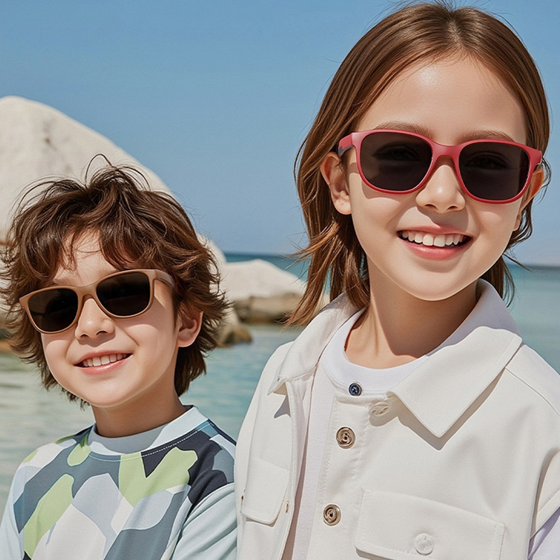 Outdoor Kid Friendly - Fashion Square Polarisierte Kinder-Sonnenbrille, ultraleicht, umweltfreundliche
