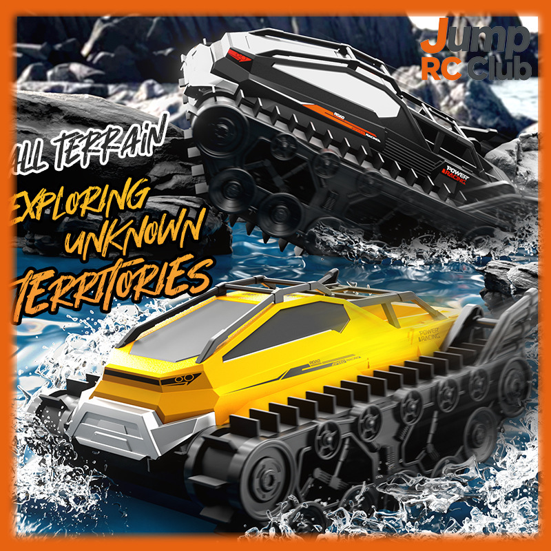 Kids Outdoor Electric Car - JJRC Neuer Amphibischer RC-Panzer Geländegängiges Kettenfahrzeug