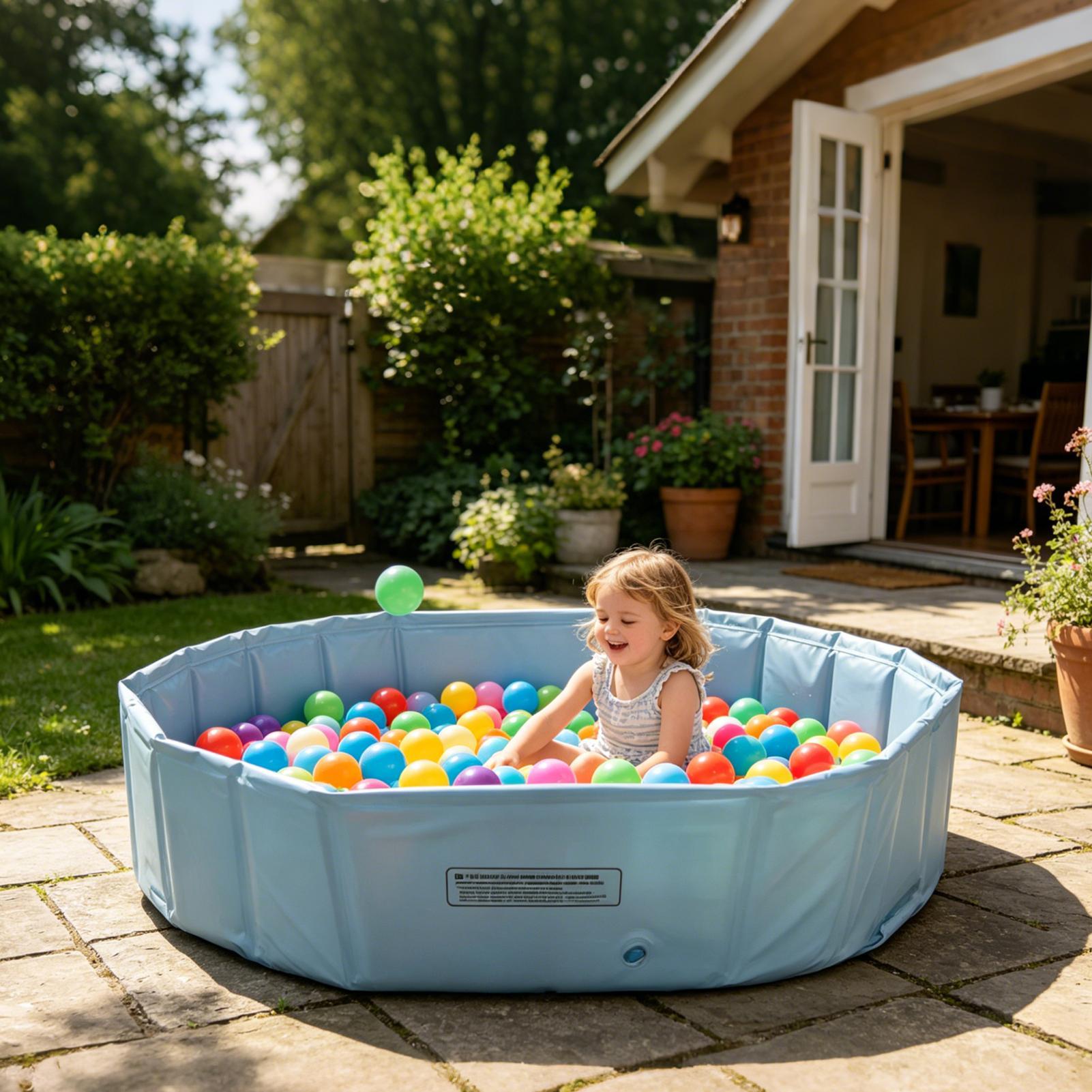Outdoor Kid Friendly - Faltbarer Outdoor-Schwimmpool für Haustiere, Tragbarer Spielpool