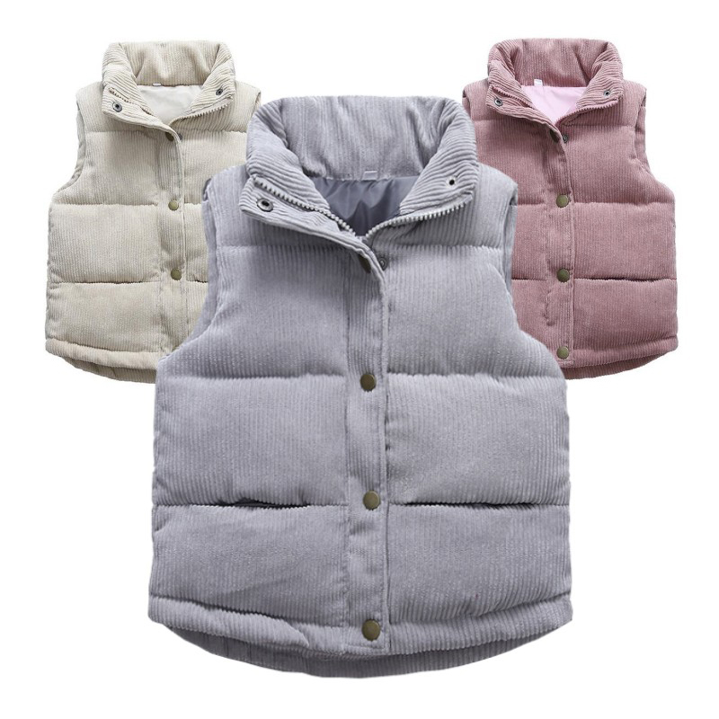 Kids Outdoor Jacket - Kinder Jungen Mädchen Cord westen verdicken
