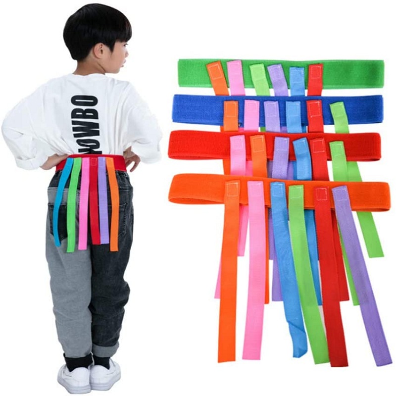 Kids Outdoor Jumping Toys - Interaktive Fangschwanzspiele für Kinder, Gürtel, Zugschwänze,