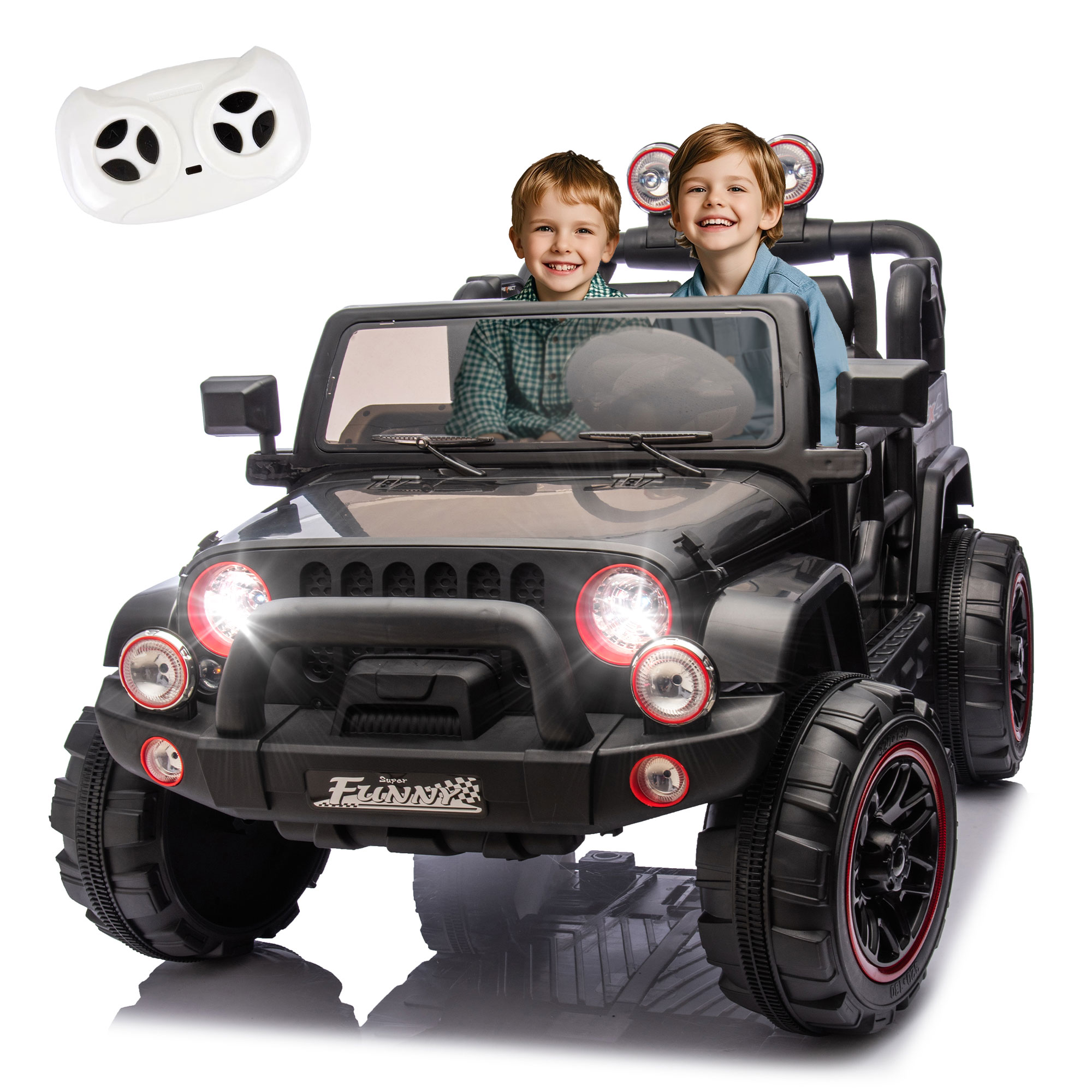 Kids Outdoor Electric Car - Elektrisches Kinderauto 24V 80W mit Bluetooth-Fernbedienung,