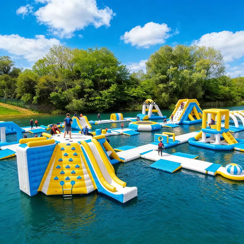 Kids Outdoor Obstacle Course - Hochwertiger Wasserpark PVC Aufblasbarer Modularer Indoor-Outdoor-Pool