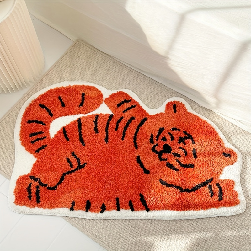 Outdoor Kid Friendly - VIKAMA Kawaii Liegende Katze Teppich, Weicher
