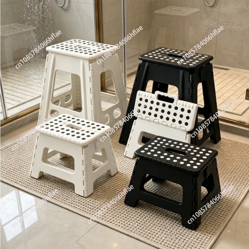 Kids Outdoor Foldable Chair - Verstärkter Kunststoff-Klapphocker, Tragbarer Faltbarer Stuhl für