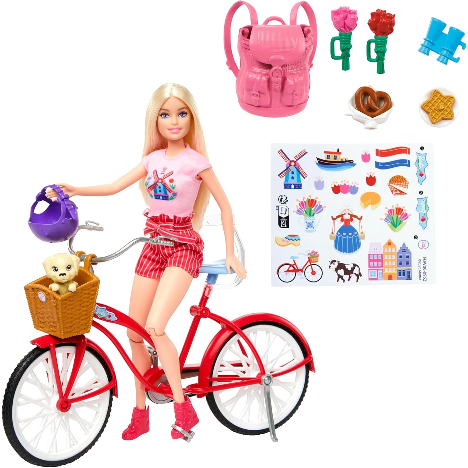 Mattel Toy Barbie - Original Mattel Barbie Puppe Fahrrad Spielset