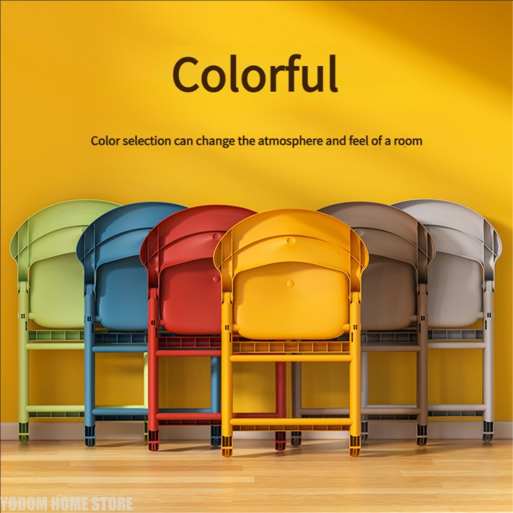 Kids Outdoor Foldable Chair - Bunter Kinderstuhl aus Kunststoff, Langlebig, Leicht,