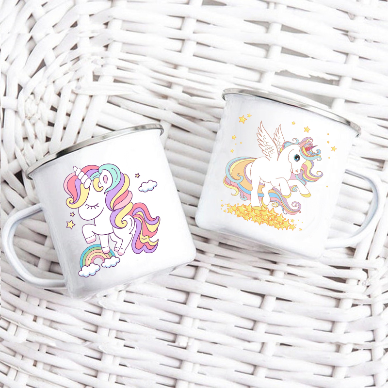 Outdoor Kid Friendly - Cartoon Einhorn Gedruckt Kreative Becher Wasser