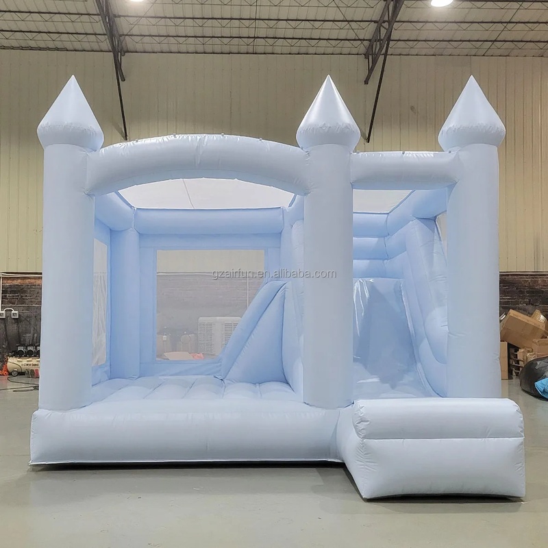 Outdoor Kid Friendly - Weiße Hüpfburg für Hochzeiten, Innen- und
