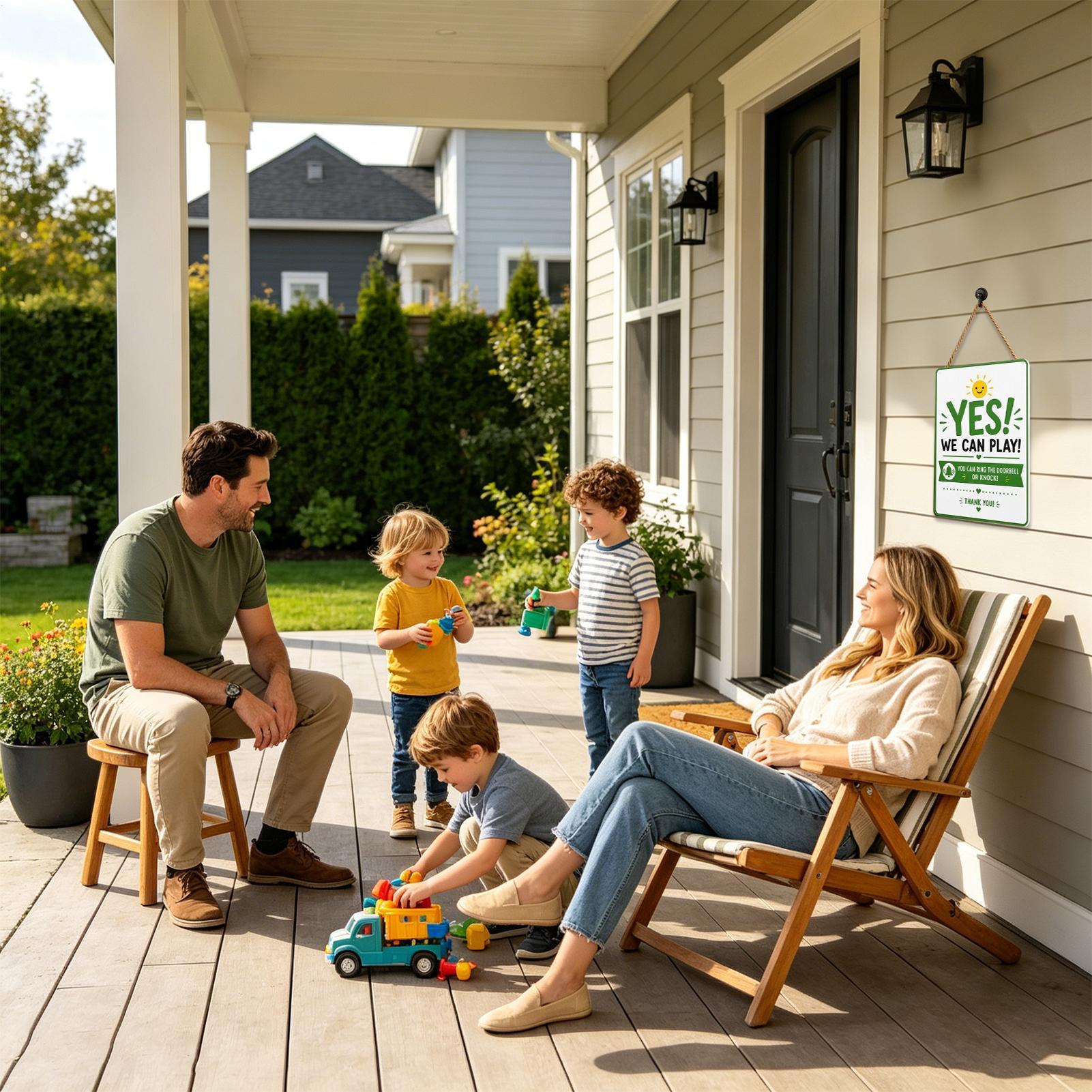 Metall-Türschild, doppelseitig – Kids Outdoor Garden Bewertung und Preis