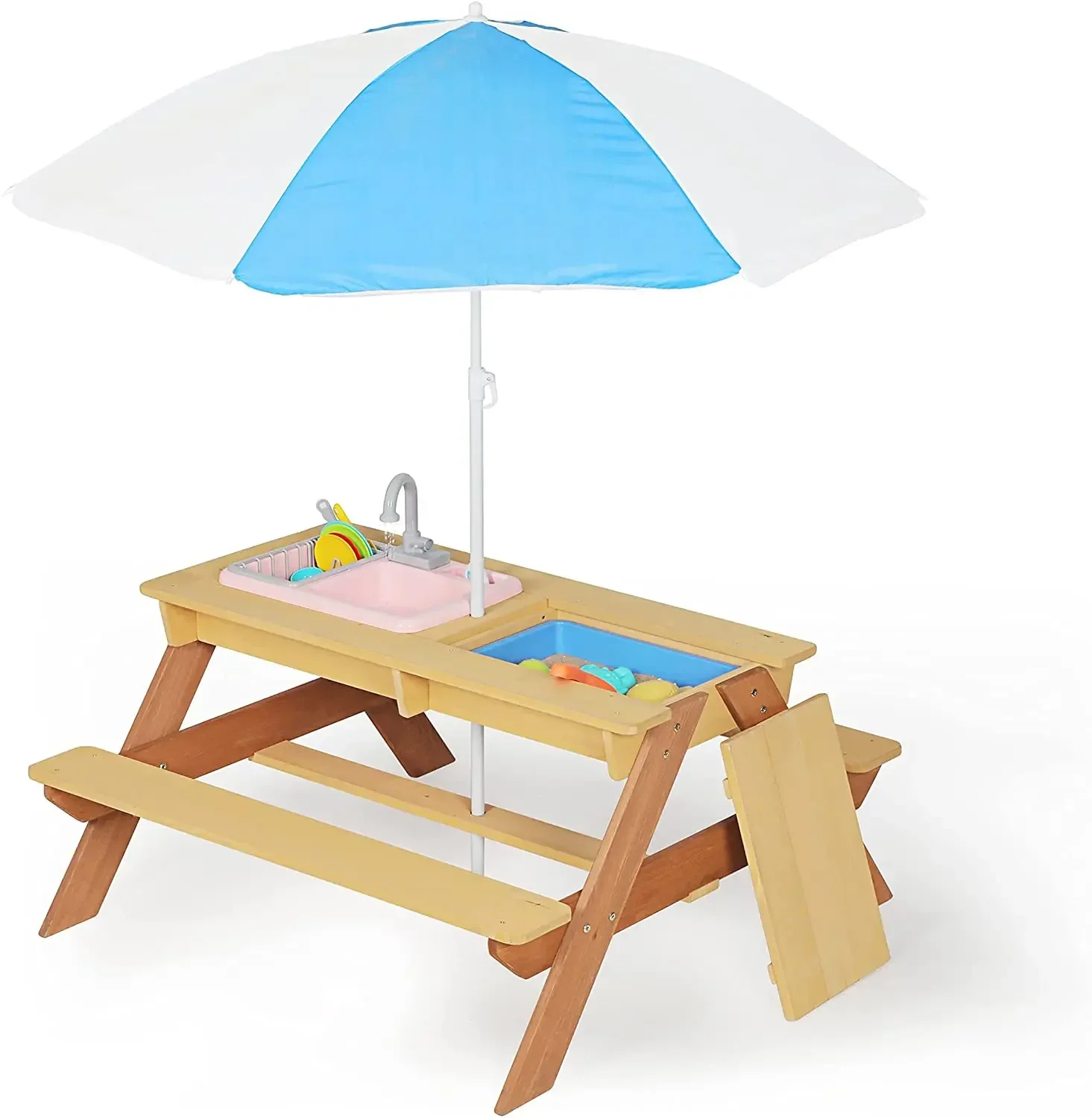 # Kinder-Picknicktisch, Esstis – Kids Outdoor Picnic Table Bewertung und Preis