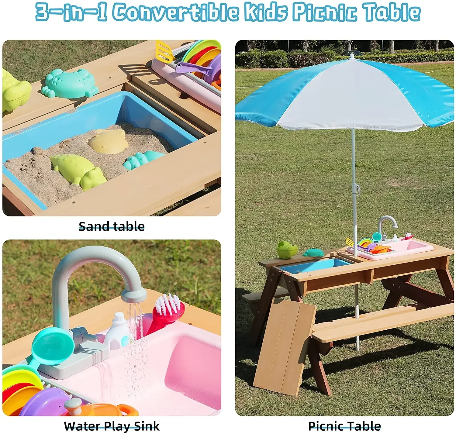 # Kinder-Picknicktisch, Esstis – Kids Outdoor Picnic Table Bewertung und Preis