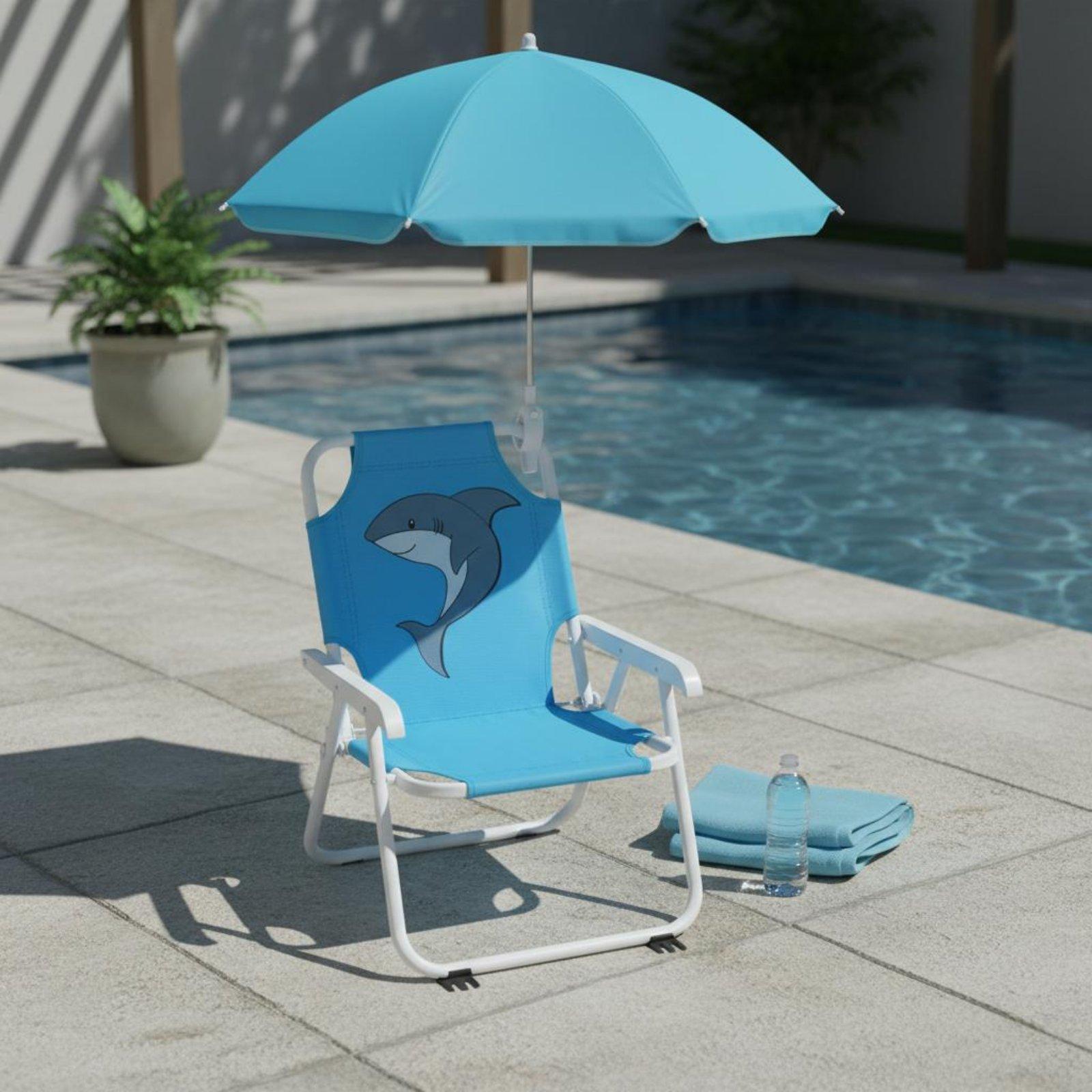 Outdoor-Kinder-Strandstuhl mit – Kids Outdoor Umbrella Chair Bewertung und Preis