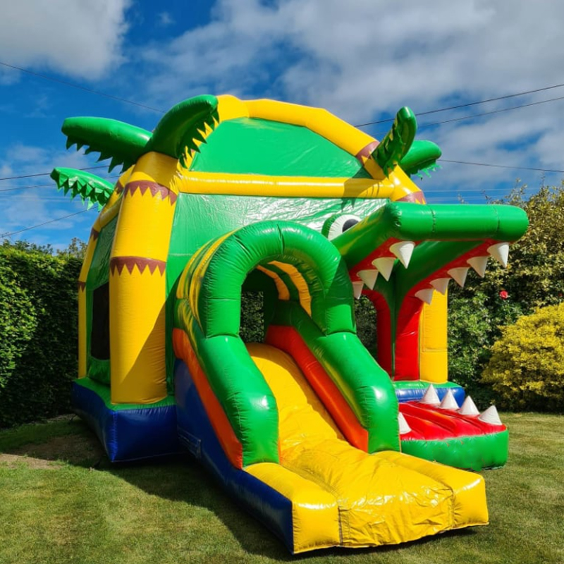 Kinder-Krokodil-Hüpfburg mit R – Kids Outdoor Jumping Toys Bewertung und Preis