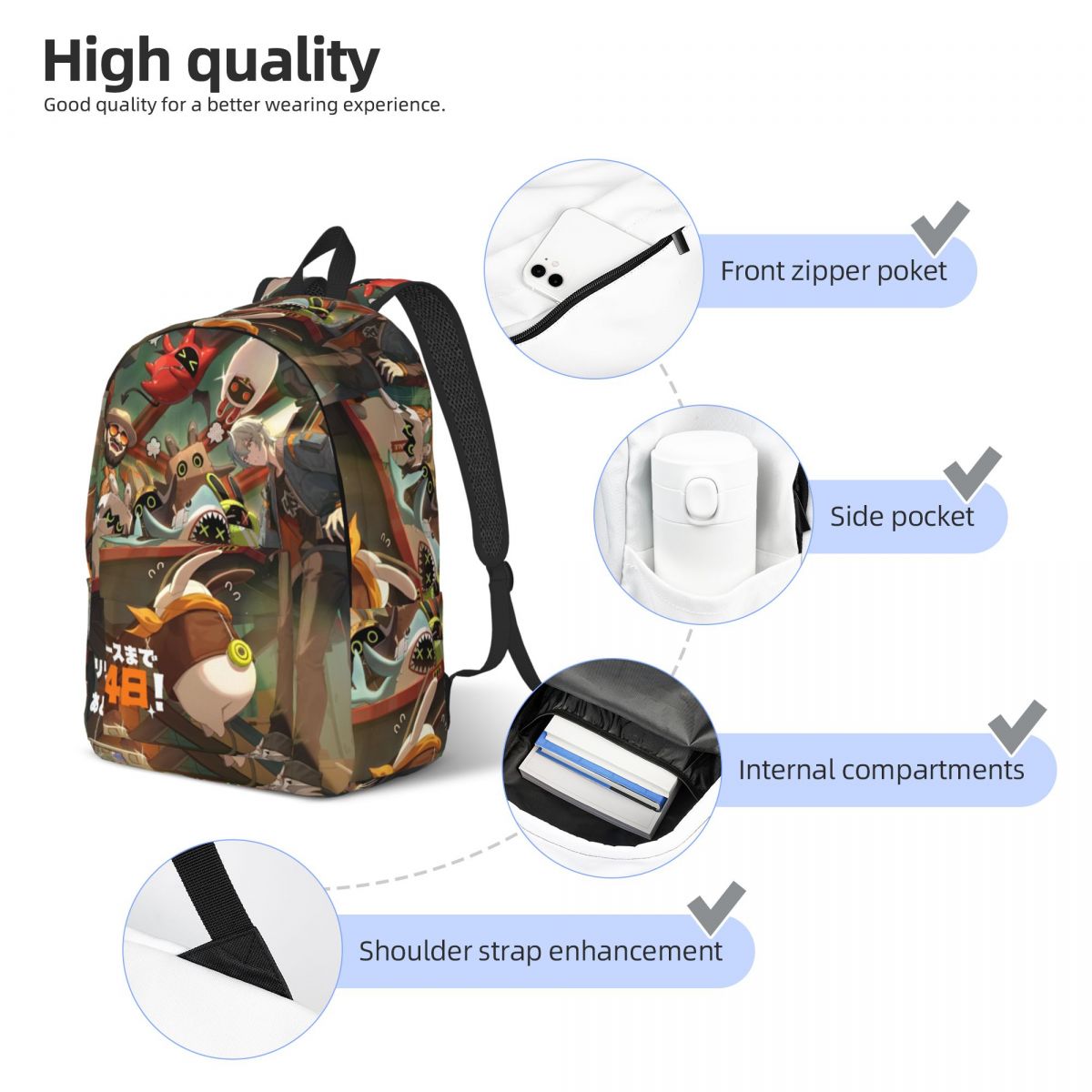 Zenless Zone Zero Rucksack für – Kids Outdoor Zone Bewertung und Preis