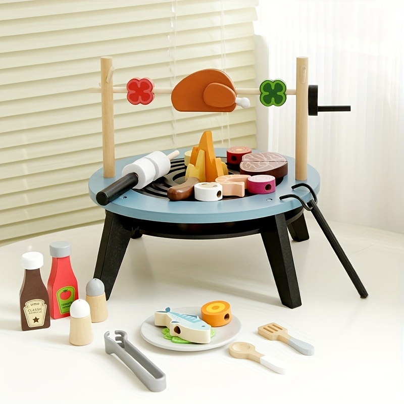 Grill-Spielset aus Holz für Ki – Kids Outdoor Grill Bewertung und Preis