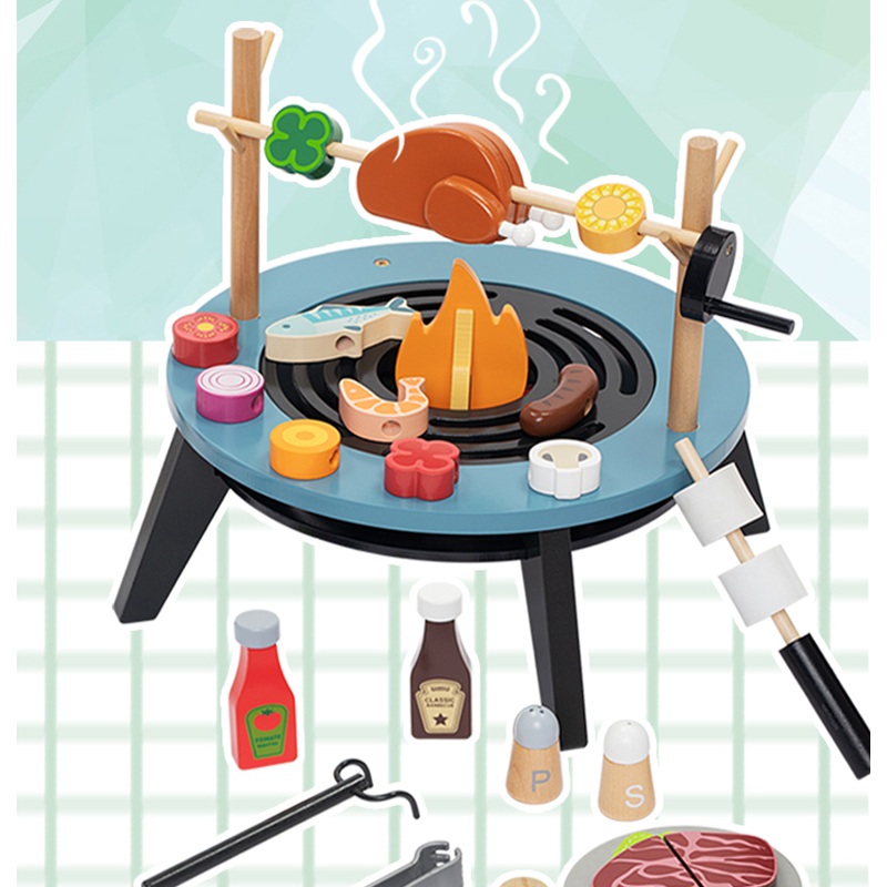 Grill-Spielset aus Holz für Ki – Kids Outdoor Grill Bewertung und Preis