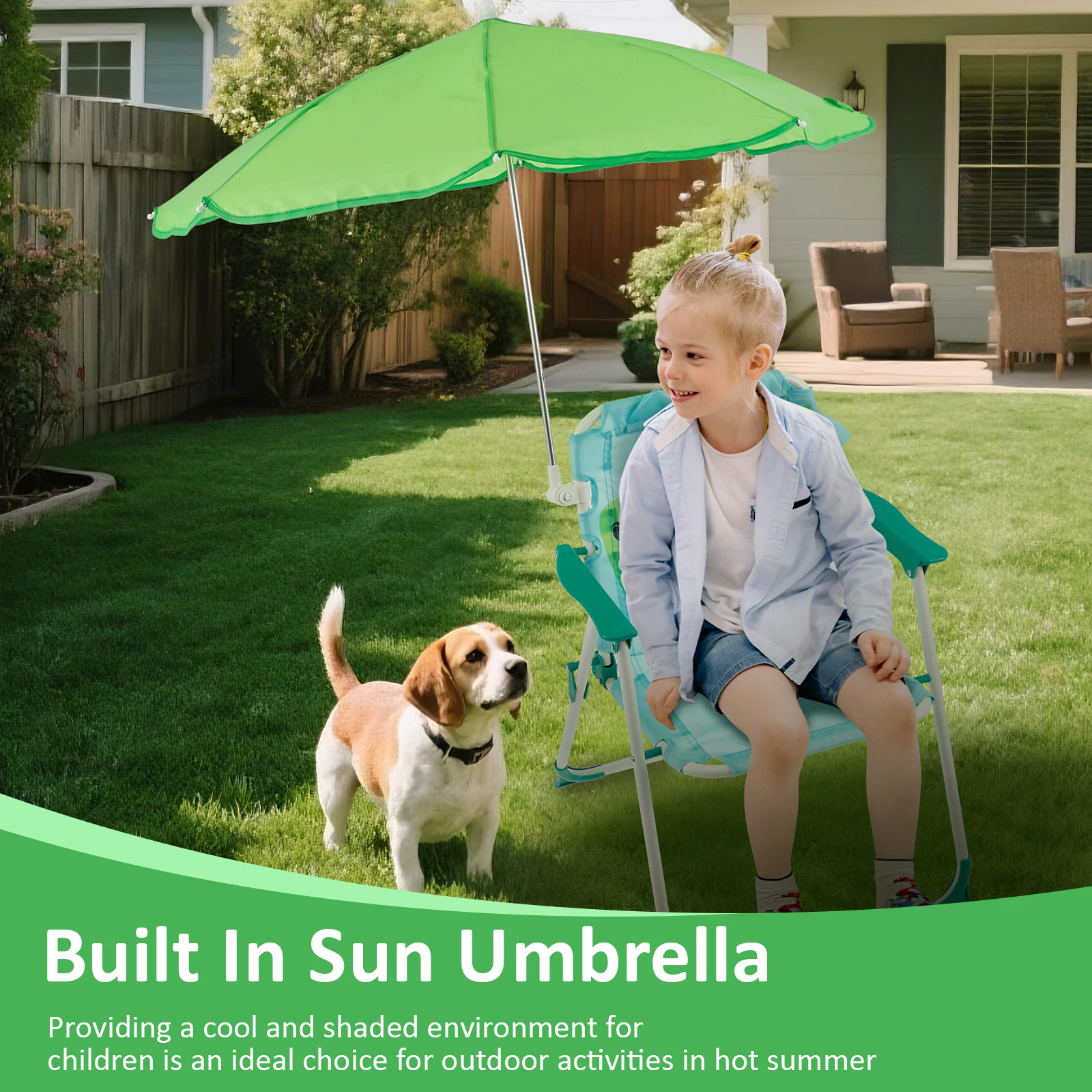 Klappbarer Strandstuhl für Kin – Kids Outdoor Umbrella Chair Bewertung und Preis