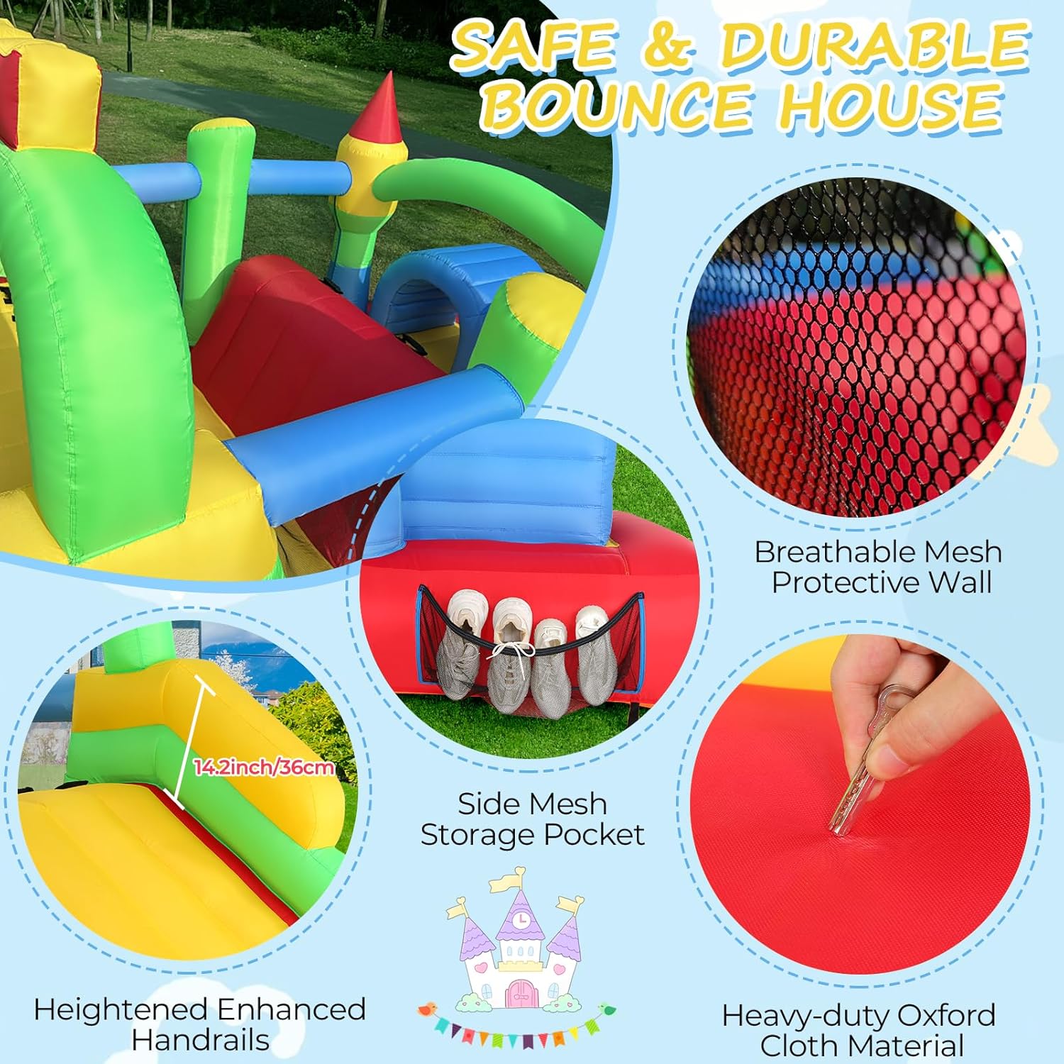 KF Aufblasbarer Hindernisparco – Kids Outdoor Obstacle Course Bewertung und Preis
