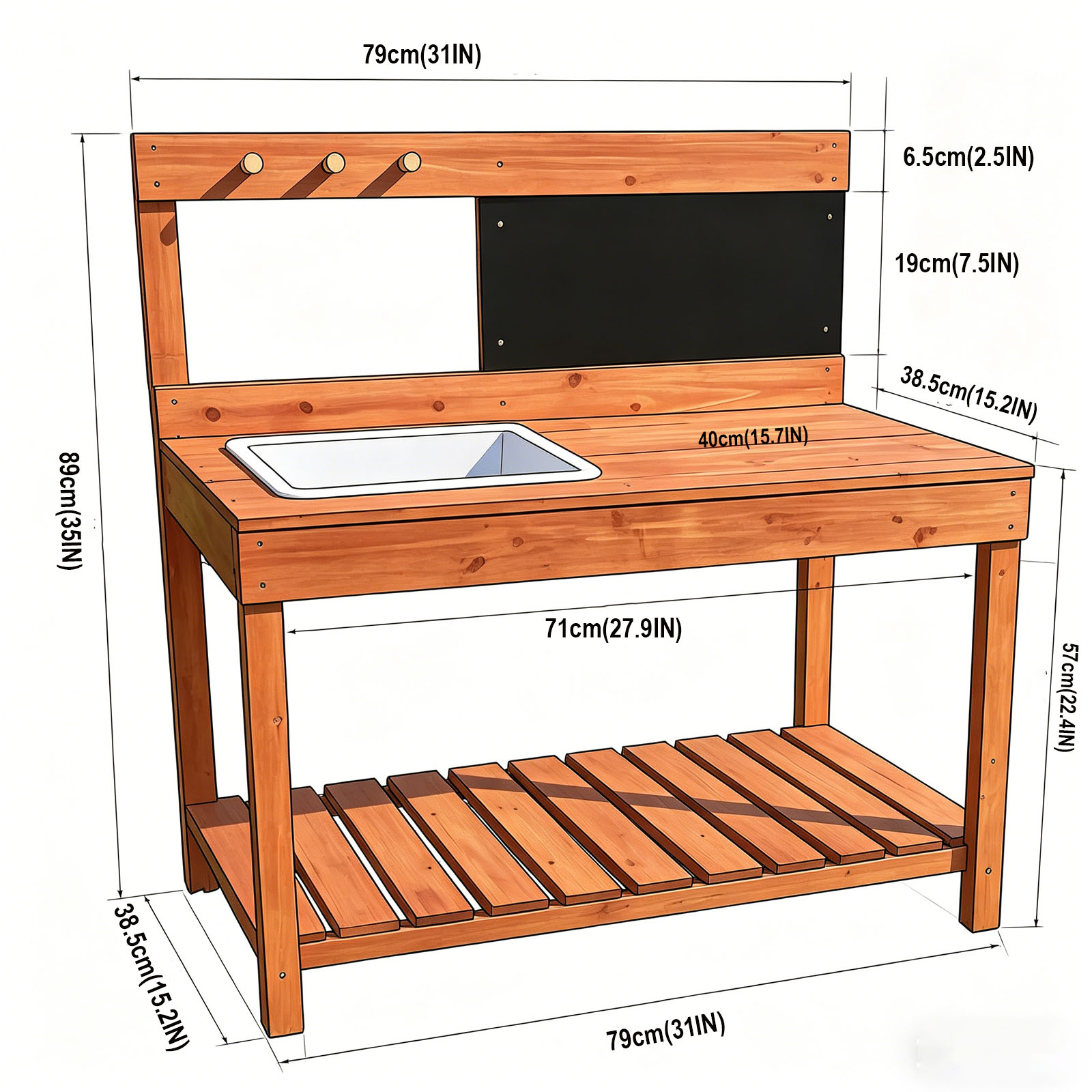 Holz-Pflanztische für Kinder,  – Kids Outdoor Garden Bewertung und Preis
