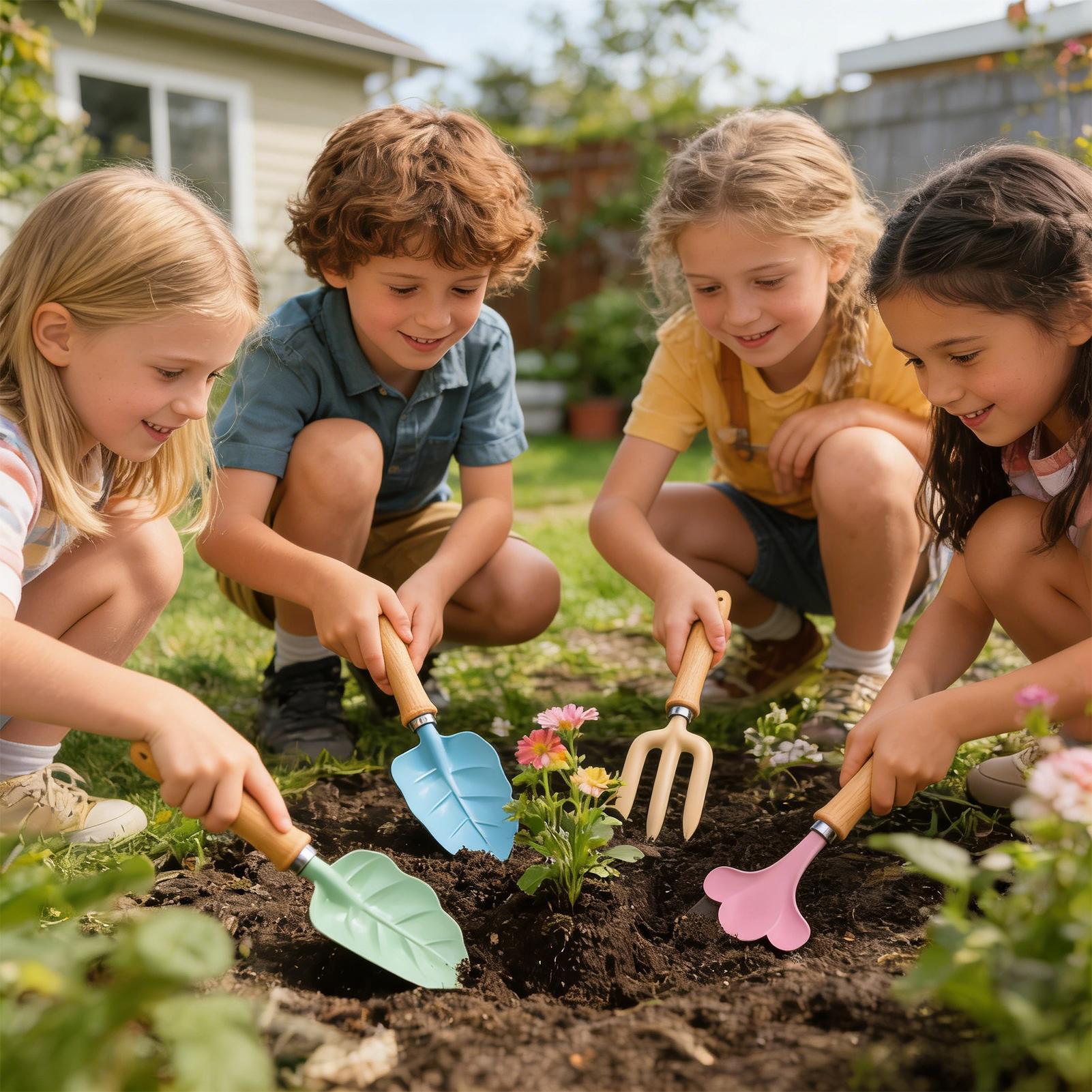 Gartenset für Kinder, 4-teilig – Kids Outdoor Garden Bewertung und Preis