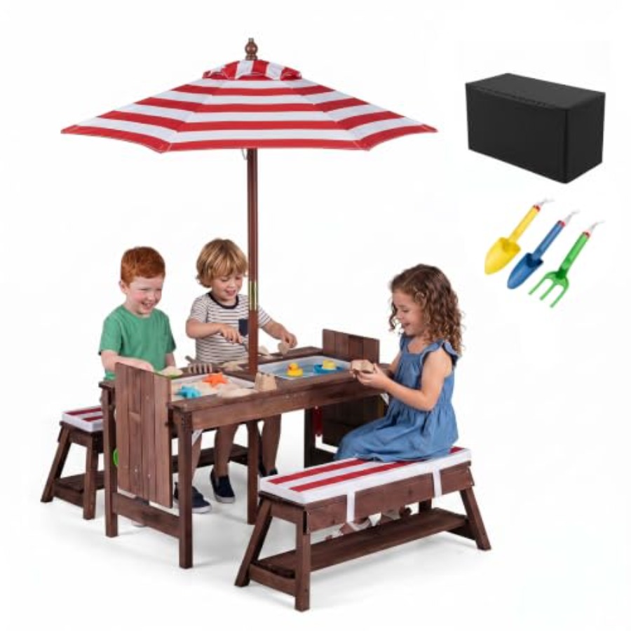 Outdoor-Kinder-Picknicktisch f – Kids Outdoor Table With Umbrella Bewertung und Preis