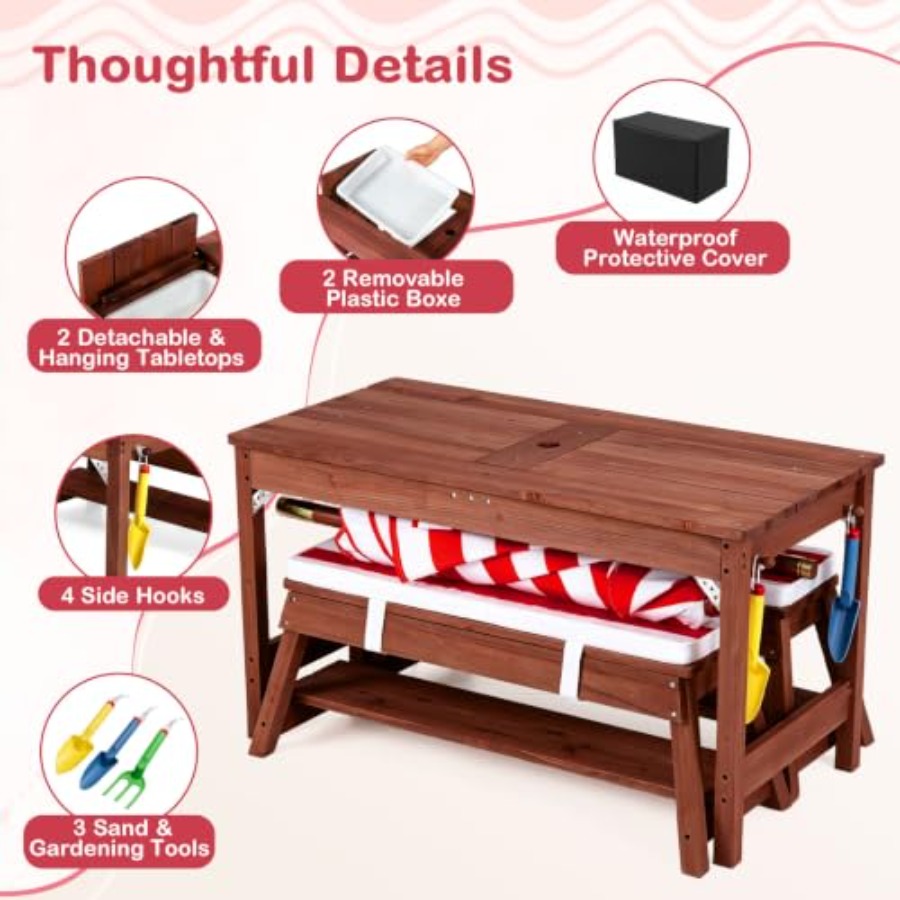 Outdoor-Kinder-Picknicktisch f – Kids Outdoor Table With Umbrella Bewertung und Preis