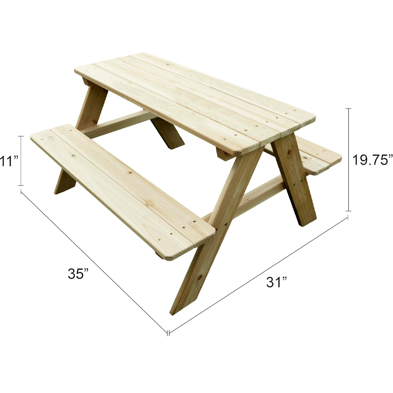 Outdoor Holz-Picknicktisch mit – Kids Outdoor Picnic Table Bewertung und Preis