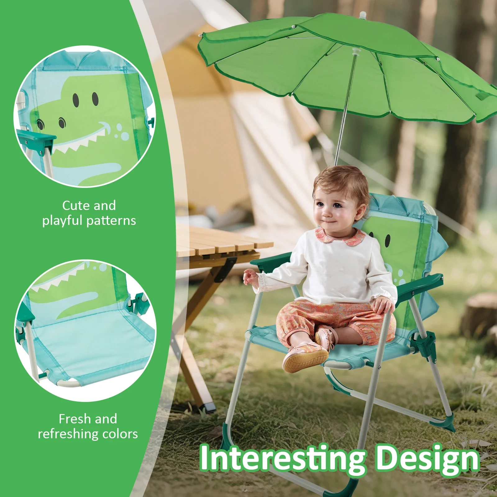 Kinder Klappbarer Strandstuhl  – Kids Outdoor Umbrella Chair Bewertung und Preis