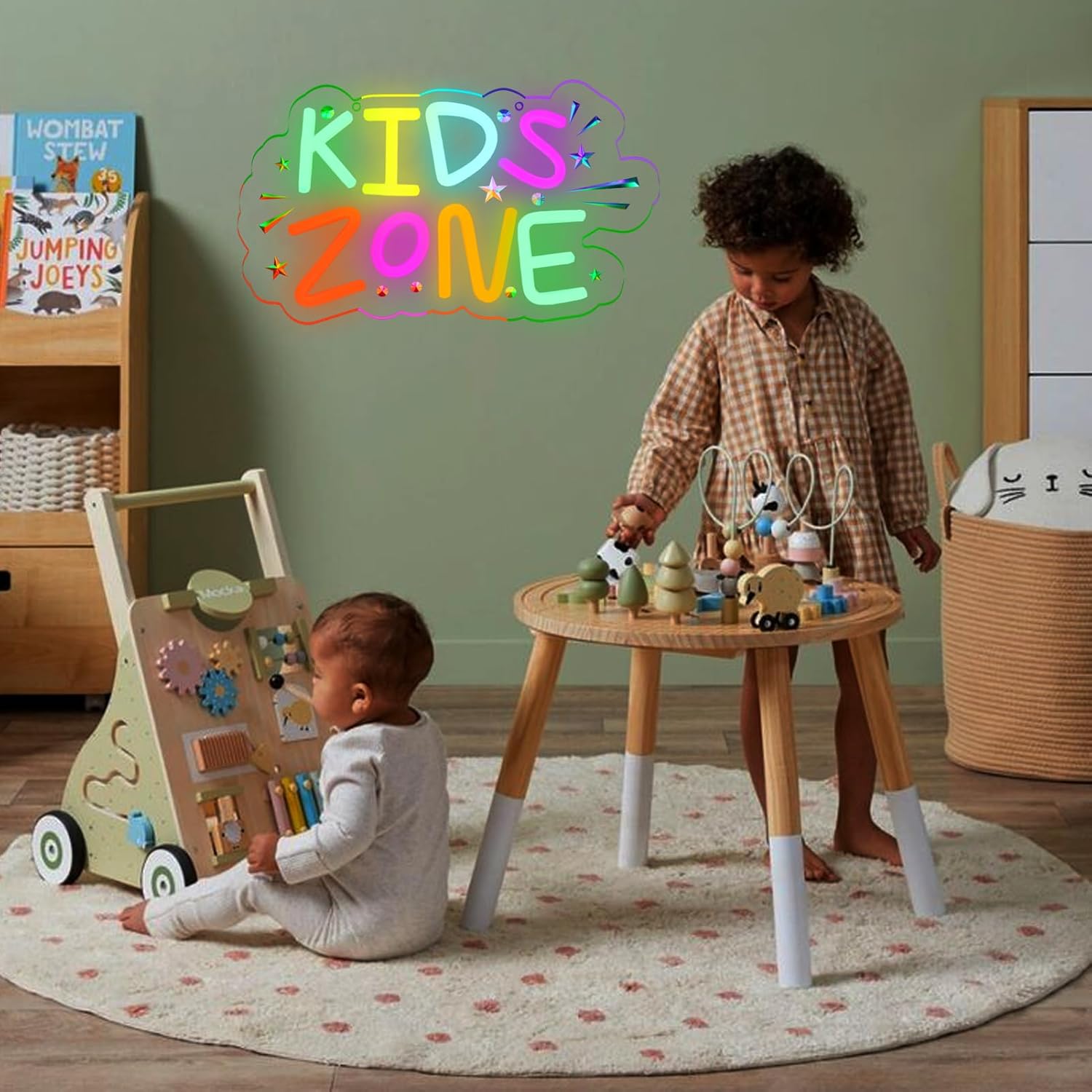 Kinderzone Neon-Schild Wandbel – Kids Outdoor Zone Bewertung und Preis