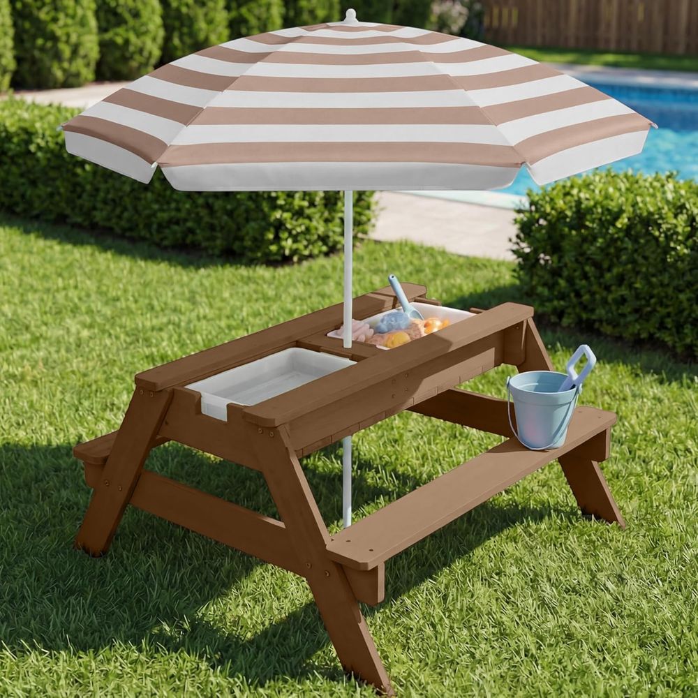 Kinder-Picknicktisch mit Sonne – Kids Outdoor Picnic Table Bewertung und Preis