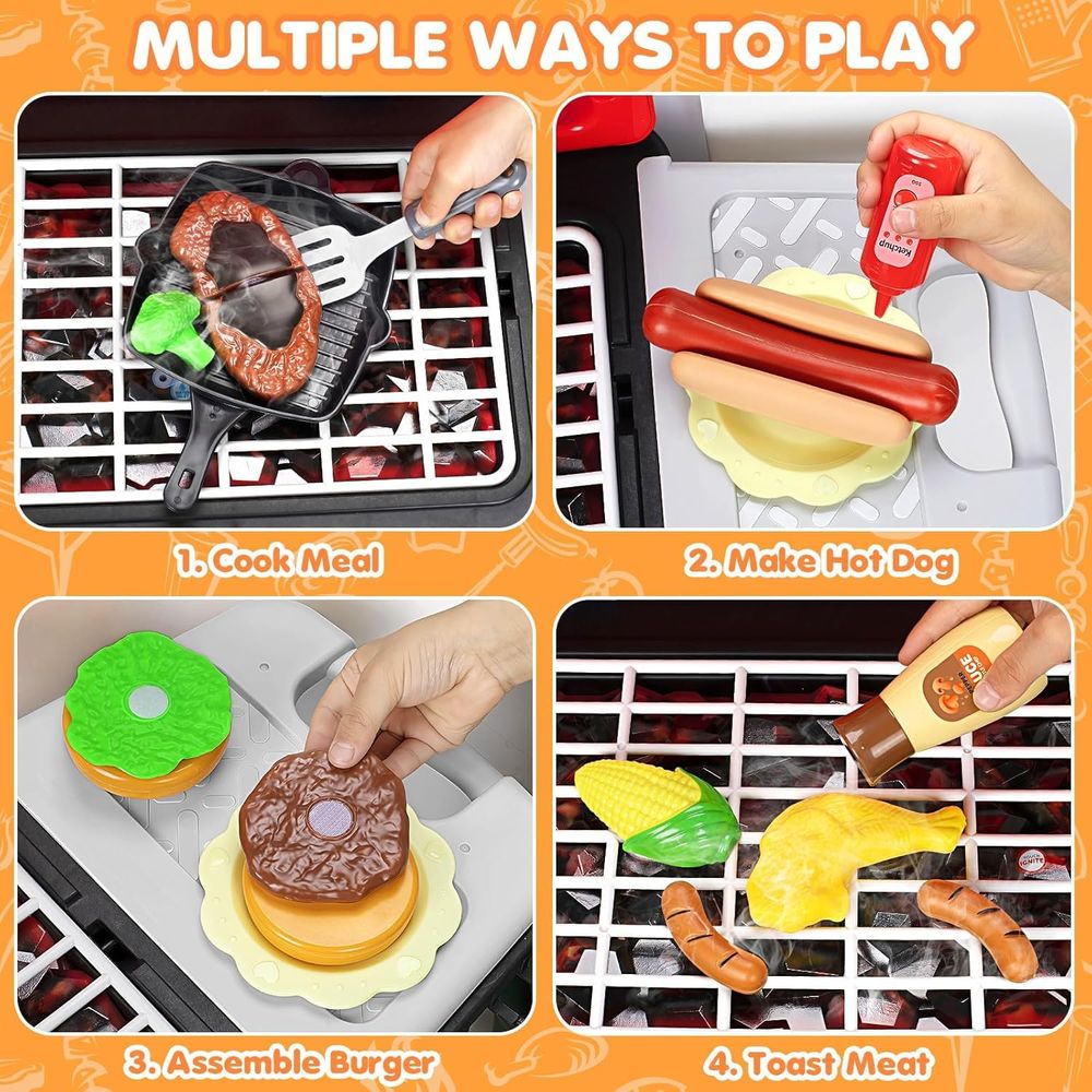 Kinder-Spielküchen-Spielzeug,  – Kids Outdoor Grill Bewertung und Preis