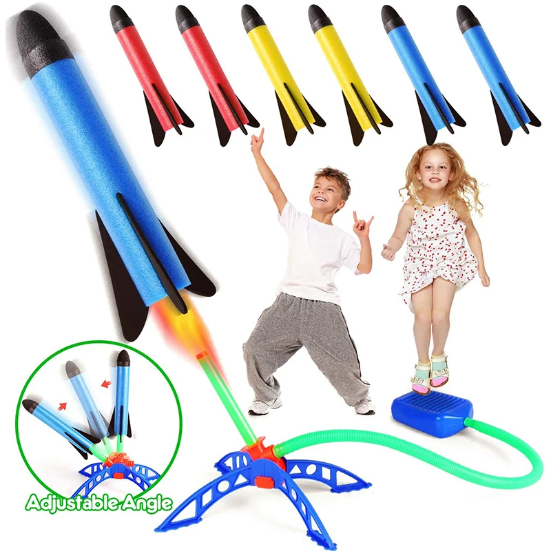 Kinder Outdoor-Raketen-Fußpump – Kids Outdoor Jumping Toys Bewertung und Preis