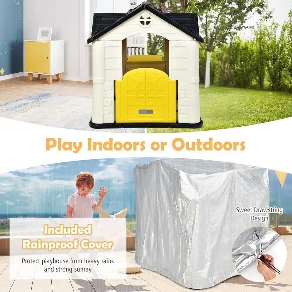 Spielhaus für Kinder, Gartenha – Kids Outdoor Picnic Table Bewertung und Preis