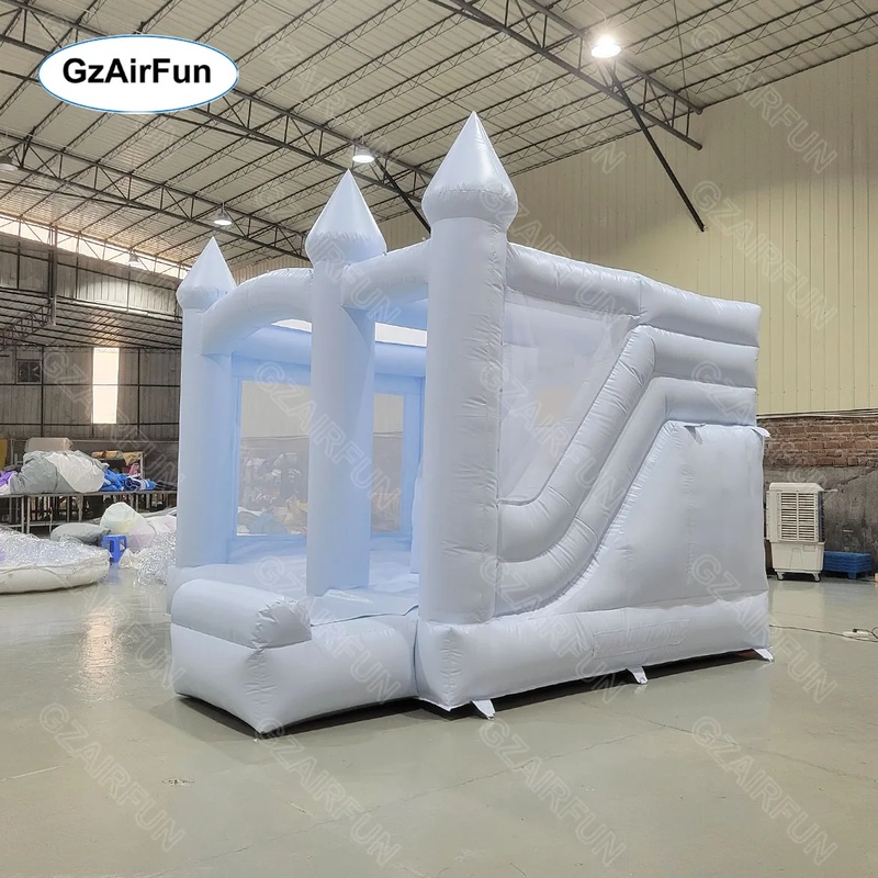 Weiße Hüpfburg für Hochzeiten, – Outdoor Kid Friendly Bewertung und Preis