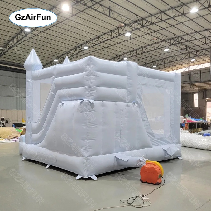 Weiße Hüpfburg für Hochzeiten, – Outdoor Kid Friendly Bewertung und Preis