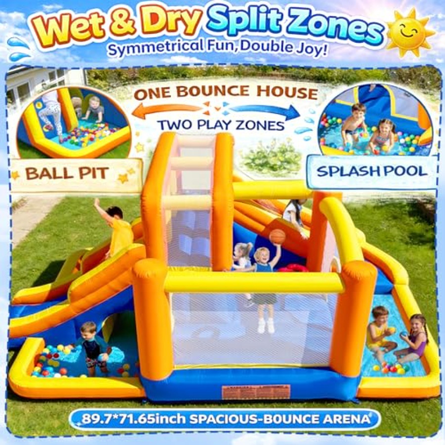 Outdoor-Hüpfburg-Wasserrutsche – Kids Outdoor Zone Bewertung und Preis