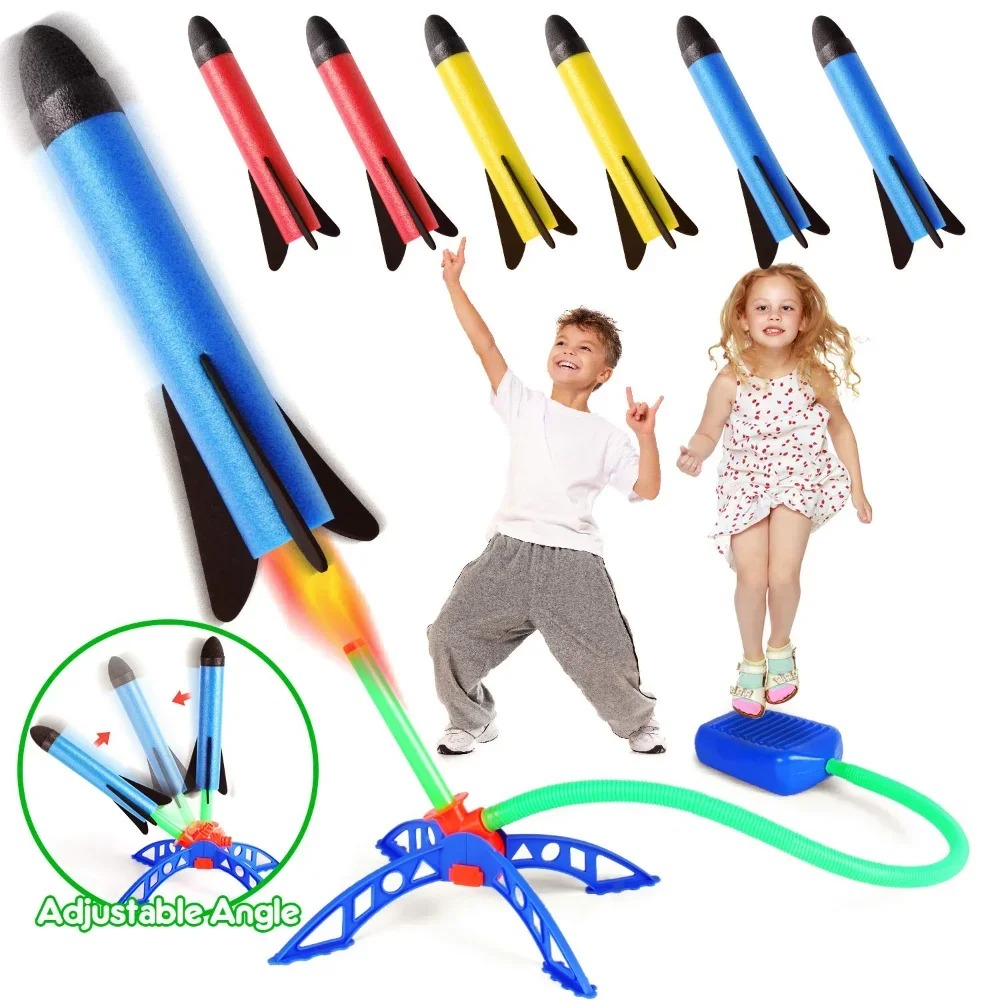 Kinder Air Rocket Fußpumpe Lau – Kids Outdoor Jumping Toys Bewertung und Preis